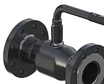 Danfoss JIP-FF kugleventil - RB, Håndtag, Reduceret gennemløb, PN 16, DN 80, Flange