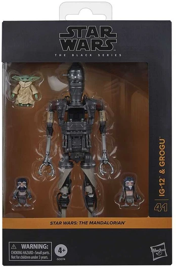 Hasbro Star Wars The Mandalorian IG-12 & Grogu set figures 15cm