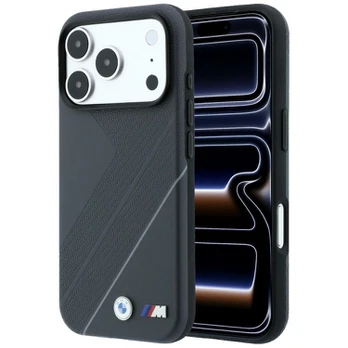 BMW M Tire Track with Silver Line MagSafe Case for iPhone 18 Pro Max / 17 Pro Max Anthracite