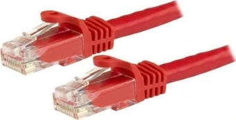 StarTech 7.5 M CAT6 CABLE - Raudonas/SNAGLESS - 24 AWG VARINIS LAIDAS