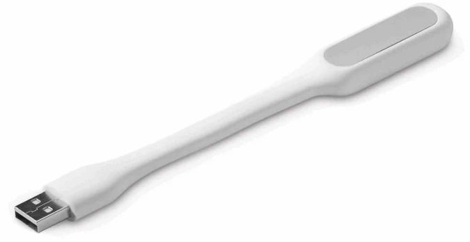 C-TECH UNL-04 USB laptop lamp, flexible, baltas