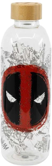 STOR Marvel Deadpool glass bottle 1030ml
