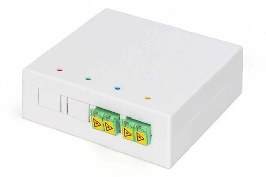 Digitus DIGITUS FTTH Gehäuse, 2 x LC/APC DX Kupplung mit Shutter