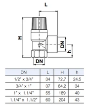 Apsauginis vožtuvas 3/4" 6bar (10004724)