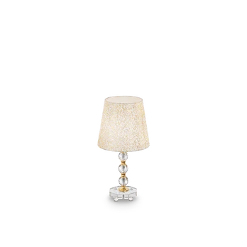 Ideal Lux Table lamp with 1 light QUEEN, E27, auksinis color