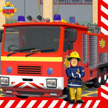 Popierinės servetėlės Fireman Sam, 33x33 cm, 16 vnt.