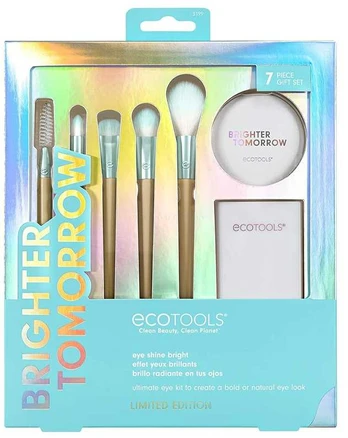 Makiažo šepetėlių Rinkinys Ecotools Brighter Tomorrow Eyeshine Bright, 7 vnt