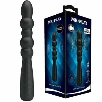 MR PLAY - Vibruojantis analinis kaištis - Lankstus, 12 funkcijų