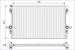 Radiatorius, variklio aušinimas VALEO 701126 kaina