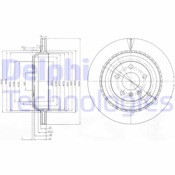 Stabdžių diskas DELPHI BG4030