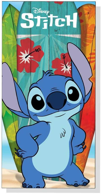 Disney Stitch microfibre beach towel