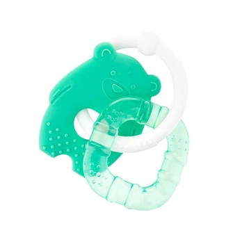 Akuku silikoninis kramtukas BEAR/SQUARE, A0124