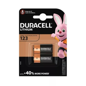Elementai DURACELL CR123 2vnt - 1pak.