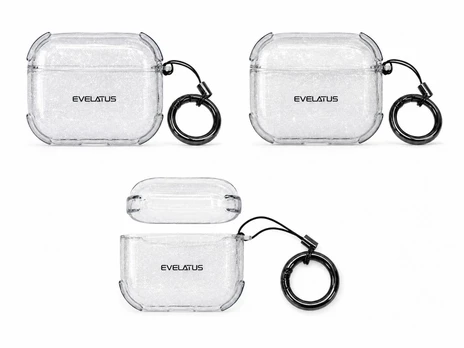 Evelatus Apple AirPods Pro TPU Protective Case Shine Transparent