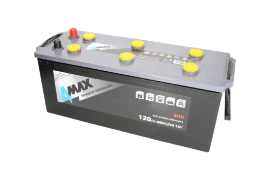 Akumuliatorius 4MAX BAT120/680L/SHD/4MAX 12V 120Ah 680A K+