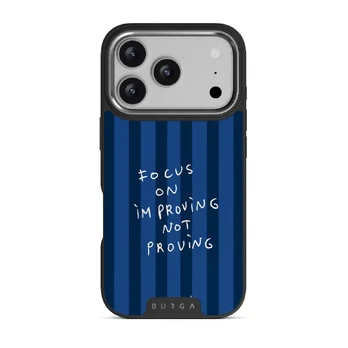 Focus On - iPhone 17 Pro Case, Elite Dark (MagSafe) / Silver