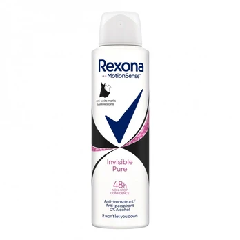 REXONA INVISIBLE PURE purškiamasis moterų dezodorantas, 150 ml