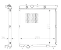 Variklio radiatorius NRF NRF 550016 kaina