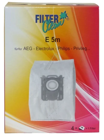 Dulkių siurblio maišai FILTERCLEAN E5m AEG ELECTROLUX PHILIPS