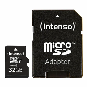 Micro SD Memory Card with Adaptor INTENSO 32GB microSDHC
