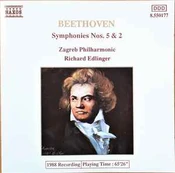 CD Beethoven*, & Zagreb Philharmonic*, & Richard Edlinger - Symphonies Nos. 5 & 2