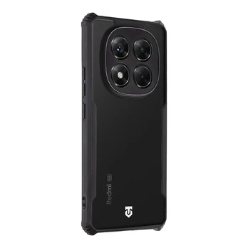 Tactical Quantum Stealth Cover for Xiaomi Redmi Note 14 Pro 5G Clear|Juodas