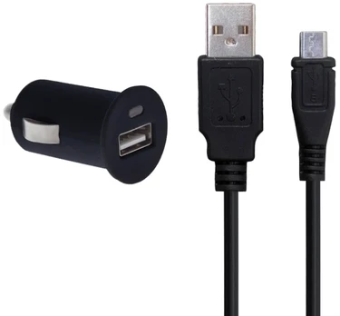 Sinox 12V microUSB įkroviklis, juodas