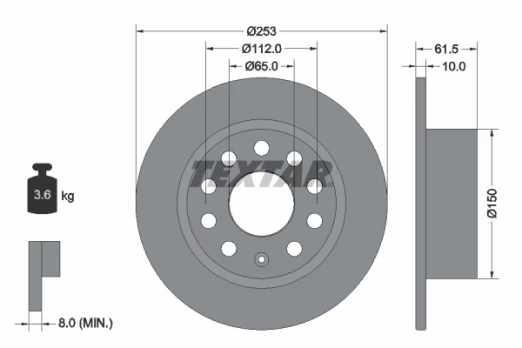 TEXTAR 92306603 Brake Disc