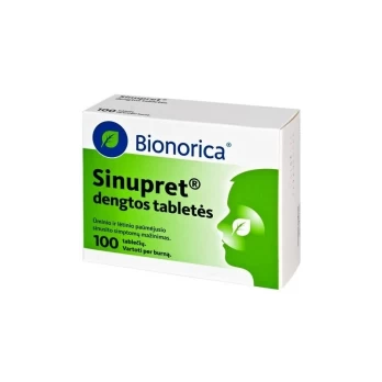 SINUPRET dengtos tabletės N100