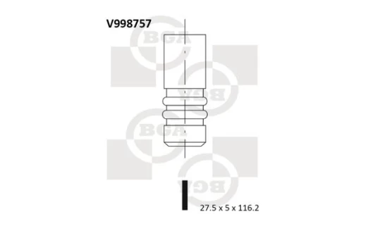 Angos vožtuvas BGA V998757