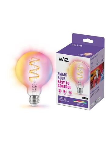 WiZ - E27 - Color &amp; Tunable White Filament Bulb - Globe - WiFi