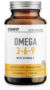 ICONFIT Omega 3-6-9, 90 kapsulių