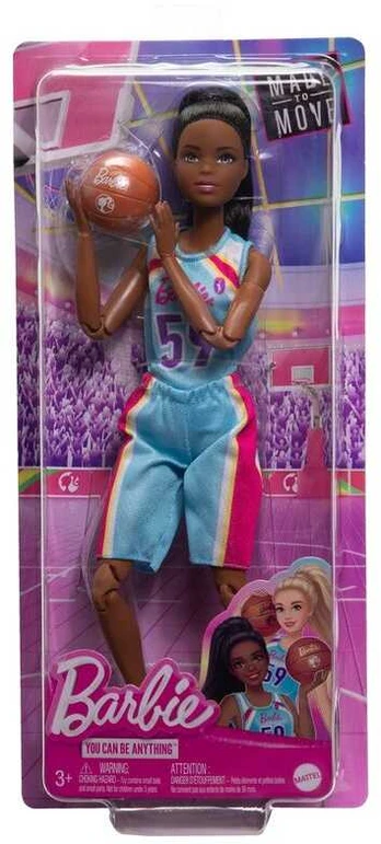 Mattel Barbie lalka koszykarka su piłkš HKT74