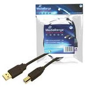 Kabelis USB MediaRange USB-A - USB-B 1.8 m Juodas (MRCS101)