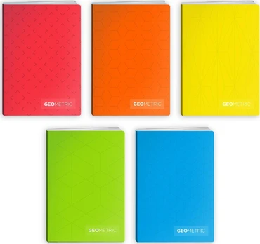 Elisa Notebook A5 / 80K linija GEOMETRIC MIX (10vnt)