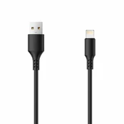 TelForceone Setty kabelis USB - Lightning 3,0 m 2A juodas NAUJIENA kaina