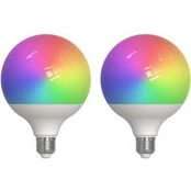 LUUMR Smart LED, 2, E27, G125, 9W, RGBW, CCT, matinis, Tuya