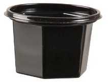 Multi Dressingbæger Catersource 75 ml Ø68x43 mm APET Sort,96 stk/pk