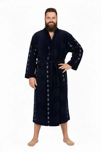 Frotinis chalatas vyrams, Grey, dėžutėje, 3XL