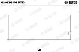 Guoliai dideliu galu GLYCO 01-4361/4STD kaina