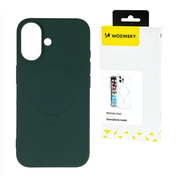 Wozinsky Liquid Silikoninis dėklas MagSafe for Samsung Galaxy S25 Ultra - Žalias
