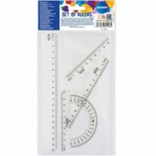 Liniuočių rinkinys (4 vnt) 20 cm Centrum įp.24