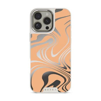 High Vibrations - Color Swirl iPhone 16 Pro Max Case, Elite Mirror Light (MagSafe) / Silver