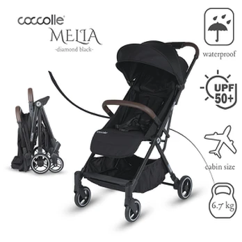 Coccolle Melia Diamond Black Vaikiškas vežimėlis