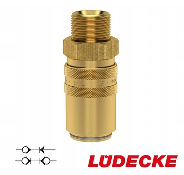 Greitoji jungtis temperatūros reguliavimui Dn 13 Ludecke Gz 1/2'' Ms ventilis