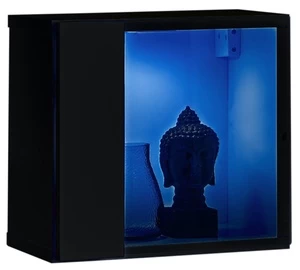 Vitrina ASM Switch WW5, juoda, 30 cm x 25 cm x 30 cm