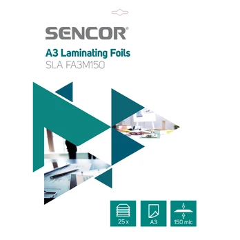Sencor Laminavimo plėvelė A3 25vnt Sencor SLA FA3M150