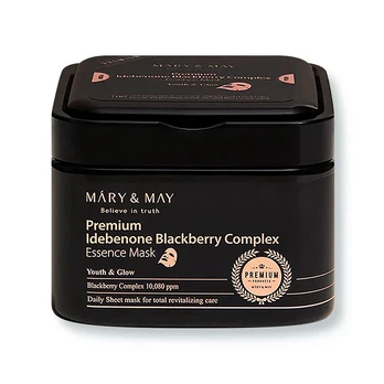 Mary May Premium Idebenone Blackberry Complex Essence Mask – veido kaukės