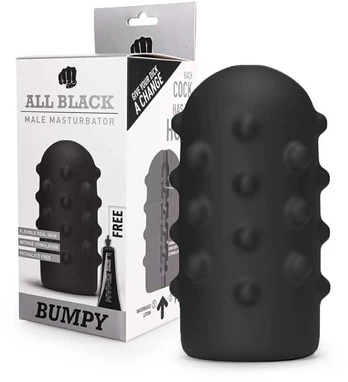 All Black All Juodas Bumpy Masturbator