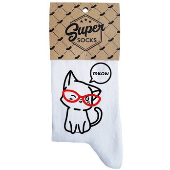 Moteriškos kojinės „Meow“
